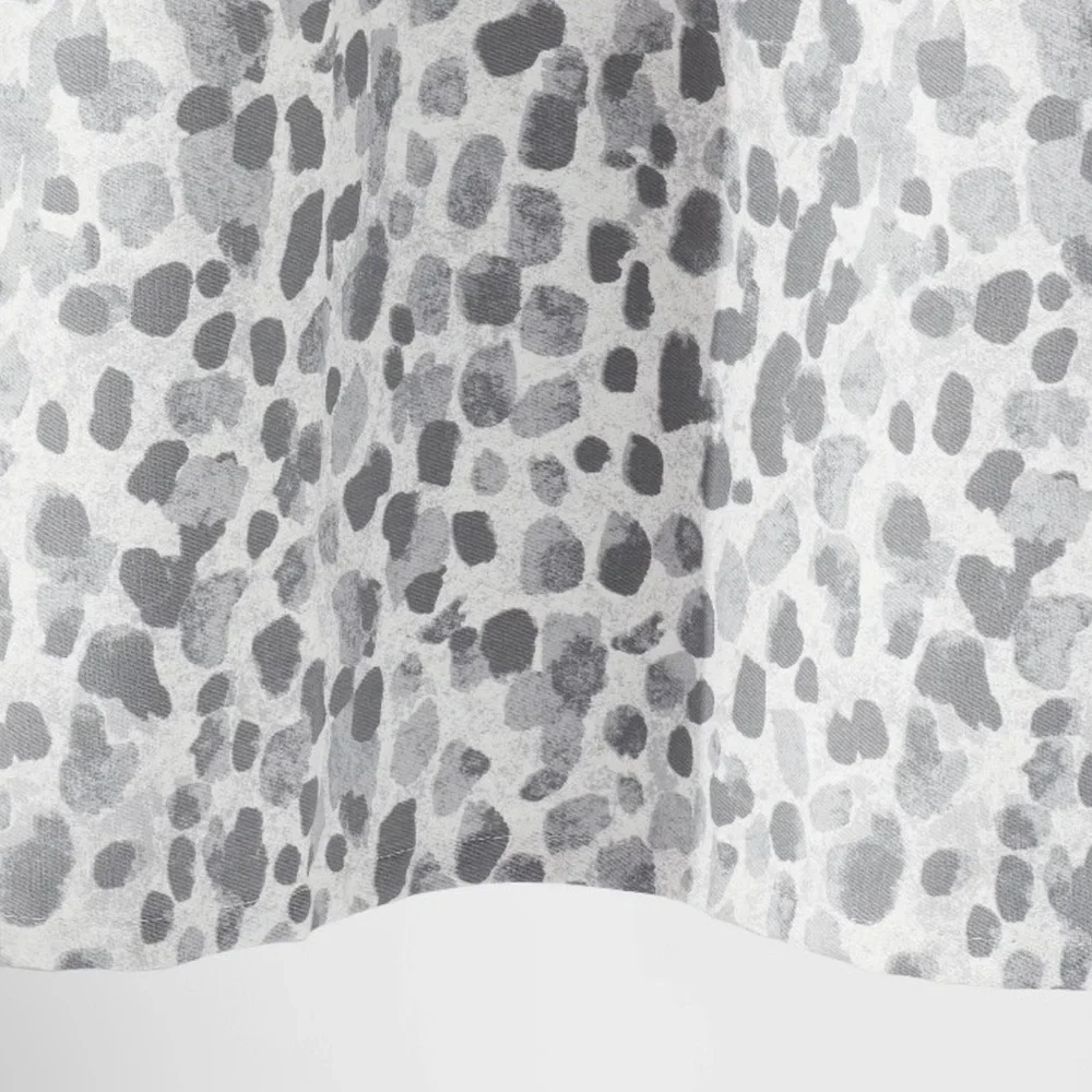 THRESHOLD NWT leopard glam shower curtain -ombré gray